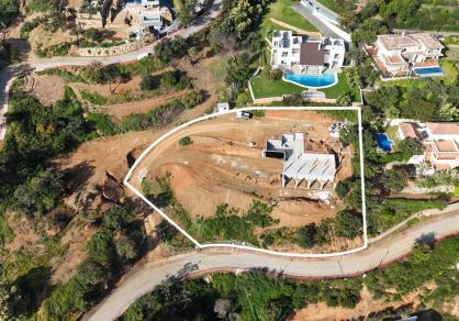 nouvelle villa en construction à vendre, La Mairena, Marbella vues mer, grande parcelle 20