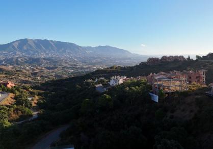 nouvelle villa en construction à vendre, La Mairena, Marbella vues mer, grande parcelle 25