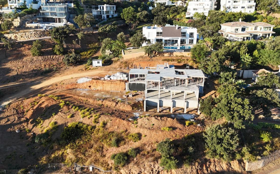 nouvelle villa en construction à vendre, La Mairena, Marbella vues mer, grande parcelle 4