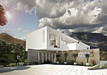 nouvelle villa en construction à vendre, La Mairena, Marbella vues mer, grande parcelle 23